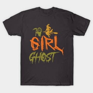 Halloween 18 - Girl Ghost T-Shirt